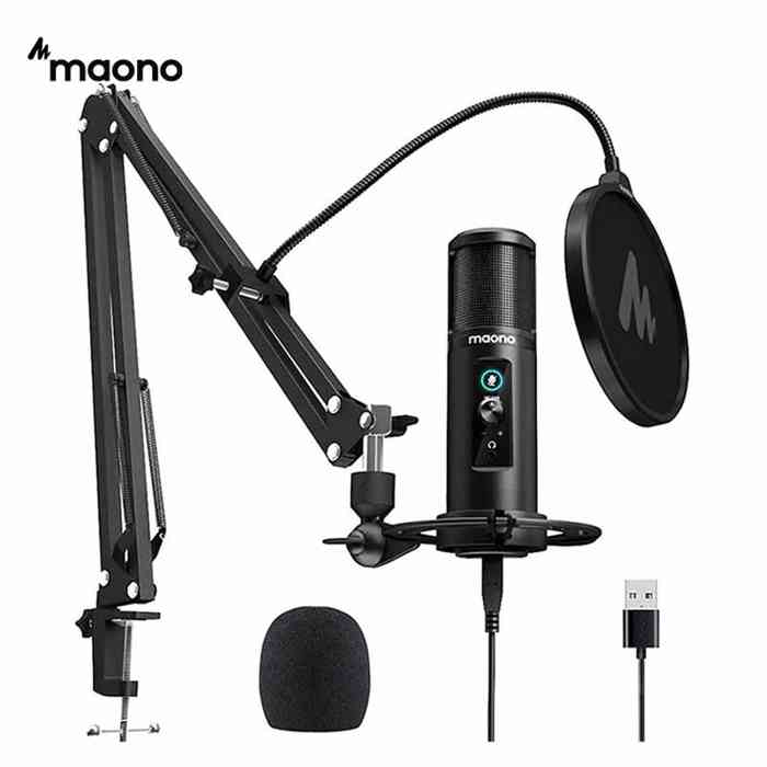 Maono AU-PM422 Professional Condenser microphone with touch mute...